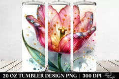 Shiny Detailed Tulip Tumbler | 20 Oz Product Image 2