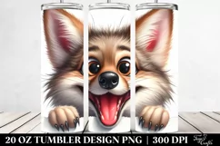Cute Funny Coyote Tumbler | 20 Oz Product Image 2