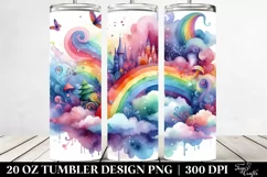 Colorful Watercolor Vibrant Tumbler Product Image 2
