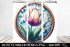 Detailed Wooden Tulip Tumbler | 20 Oz Product Image 2