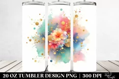 Colorful Splash Golden Foil | 20 Oz Tumbler Product Image 2