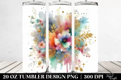Colorful Splash Golden Foil | 20 Oz Tumbler Product Image 2