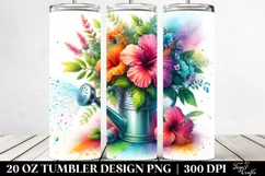 20 Oz Tumbler Sublimation | Vibrant Colorful Sprinkling Can Product Image 2