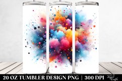Colorful Watercolor Particles | 20 Oz Tumbler Product Image 2
