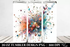 Colorful Splash Metallic Drips | 20 Oz Tumbler Product Image 2
