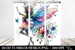 Jumping Fairy Floral | 20 oz Tumbler Product Image 2