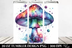 Magical Celestial Astral Mushroom | 20 Oz Tumbler Product Image 2