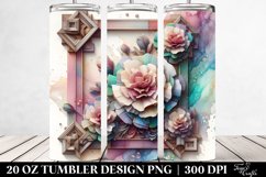 Wooden Carnation Clipart, Transparent 20 Oz Tumbler Product Image 2