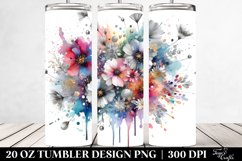 Colorful Splash Silver Foil | 20 Oz Tumbler Product Image 2