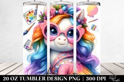 Baby Unicorn in the Style of | 20 oz Tumbler Product Image 2