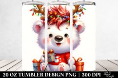 Enthusiastic Polar Bear, 20 Oz Tumbler Product Image 2