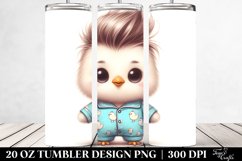 Baby Chicken with Raincoat 20 Oz Tumbler Product Image 2