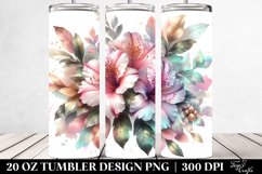 Shiny Azalea Watercolor Tumbler Product Image 2