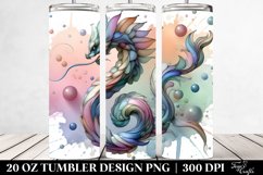 Shiny Snapdragon Watercolor Clipart 20 Oz Tumbler Product Image 2