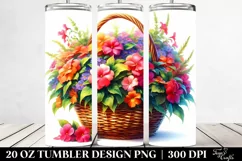 20 Oz Tumbler Sublimation | Vibrant Colorful Watercolor Product Image 2