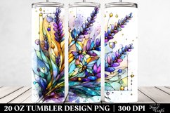 Glossy Lavender Stained | 20 oz Tumbler Product Image 2