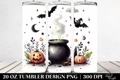 Simple Funny Halloween Cauldron Clipart 20 Oz Tumbler Product Image 2