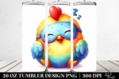 20 Oz Tumbler Sublimation | Colorful Vibrant Watercolor Baby Product Image 2