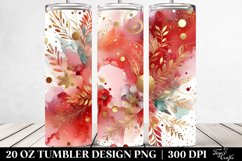 Redish Watercolor Background | 20 oz Tumbler Product Image 2
