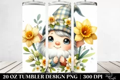 Cute Watercolor Gnome | 20 Oz Tumbler Product Image 2