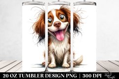 Cute Crazy Looking Brittany | 20 Oz Tumbler Product Image 2