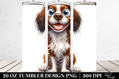 Cute Crazy Looking Brittany | 20 Oz Tumbler Product Image 2