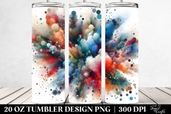 Colorful Watercolor Particles | 20 oz Tumbler Product Image 2