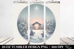 Simple Nativity Scene Clipart, 20 Oz Tumbler Product Image 2