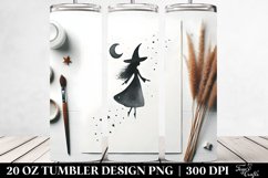 Whimsical Witch Watercolor | 20 oz Tumbler Product Image 2