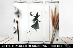Whimsical Witch Watercolor | 20 oz Tumbler Product Image 2