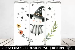 Whimsical Witch Watercolor | 20 oz Tumbler Product Image 2