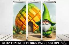 Colorful Gnome in Front of Mango House | 20 oz Tumbler Product Image 2