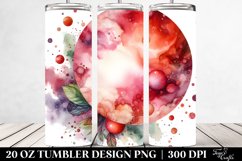 Redish Watercolor Background | 20 oz Tumbler Product Image 2