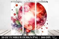 Redish Watercolor Background | 20 oz Tumbler Product Image 2