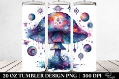 Magical Celestial Mushroom Sublimation Clipart Product Image 2