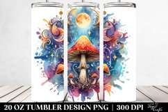 Vibrant Magical Celestial Mushroom 20 Oz Tumbler Product Image 2