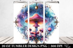 Vibrant Magical Celestial Mushroom 20 Oz Tumbler Product Image 2