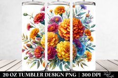 20 Oz Tumbler Sublimation | Vibrant Colorful Watercolor Product Image 2