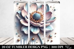 Anemone Splash Metallic Tumbler Product Image 2