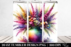 Vibrant Heather Vase Tumbler Product Image 2