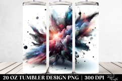 Abstract Glossy Cosmos Tumbler | 20 Oz Tumbler Product Image 2