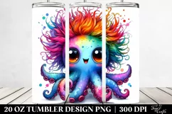 Colorful Baby Octopus | 20 Oz Tumbler Product Image 2