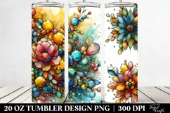 Colorful Stained Marigold Design | 20 oz Tumbler Product Image 2