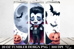 Simple Funny Halloween Vampire 20 Oz Tumbler Product Image 2