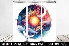 Colorful Layered Sun | 20 Oz Tumbler Product Image 2
