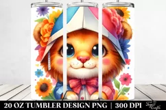 Cute Lion Paper Tumbler Product Image 2