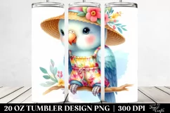 Colorful Baby Parrot Dressed | 20 Oz Tumbler Product Image 2