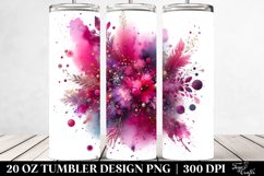 Colorful Magenta Particles | 20 Oz Tumbler Product Image 2