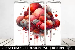 Colorful Redish Watercolor Cloud | 20 Oz Tumbler Product Image 2