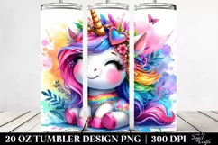 Vibrant Baby Unicorn | 20 oz Tumbler Product Image 2